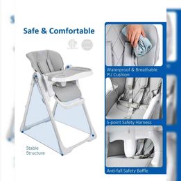 Baby High Chairs,Multifunctional Infant Highhairs With Adjustable Height And Recline Foldable Baby