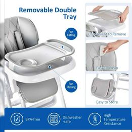 Baby High Chairs,Multifunctional Infant Highhairs With Adjustable Height And Recline Foldable Baby