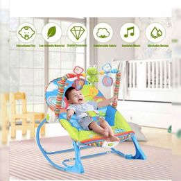 Baby Bouncer Infant To Toddler Rocker & Seat With Vibrations And Removable -Toy Bar