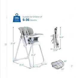 Baby High Chairs,Multifunctional Infant Highhairs With Adjustable Height And Recline Foldable Baby