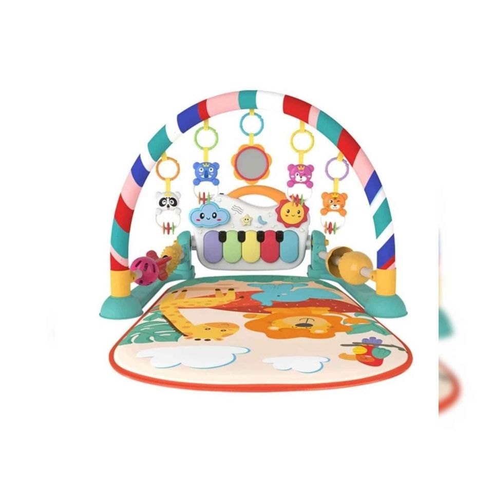 Baby Gyms Play Mats Musical Activity Center Baby Piano Gym Mat Tummy Time Padded Mat