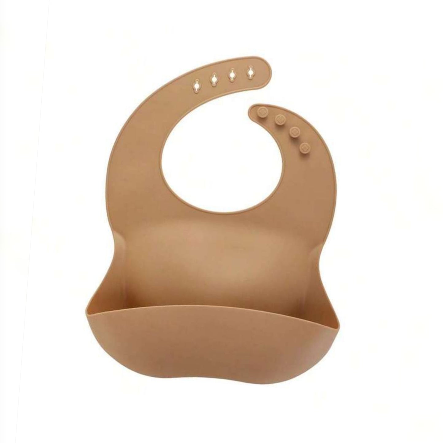 1pc Silicone Baby Bib | Waterproof | Soft Durable Adjustable Catcher With Silicon Mouth For Infants And Toddler